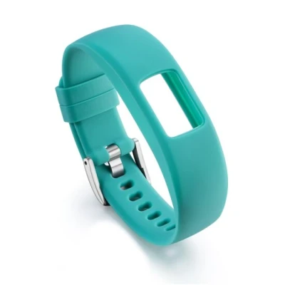 Afbeelding van Siliconen sportbandje Zeegroen Garmin Vivofit 4