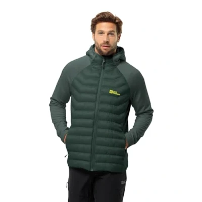 Afbeelding van Jack Wolfskin Routeburn PRO Hybrid Outdoorjas, Heren, Maat: Small, Black olive