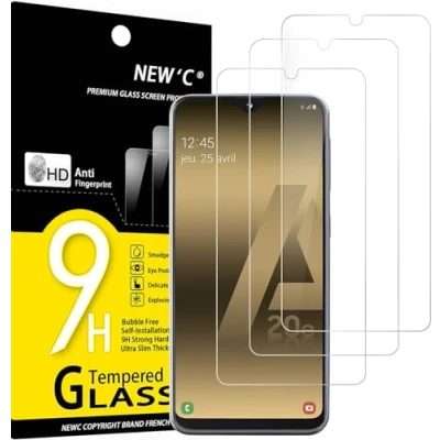 Afbeelding van NEW&#039;C 3 Stuks, Screen Protector voor Samsung Galaxy A20e, Gehard Glass Schermbeschermer Film 0.33 mm ultra transparant, resistent, anti kras, vingerafdrukken