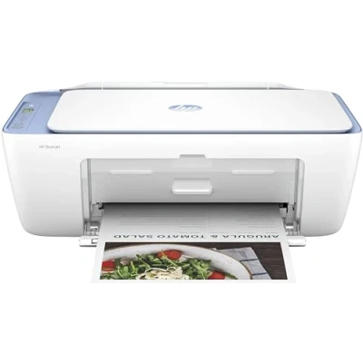 Image de HP Deskjet 2822e All in One Imprimante multifonctions couleur jet d&#039;encre 216 x 297 mm (original) A4/Legal (support) jusqu&#039;à 7.5 ppm (impression) 60 feuilles USB 2.0, Wi Fi(n), Bluetooth brise bleue