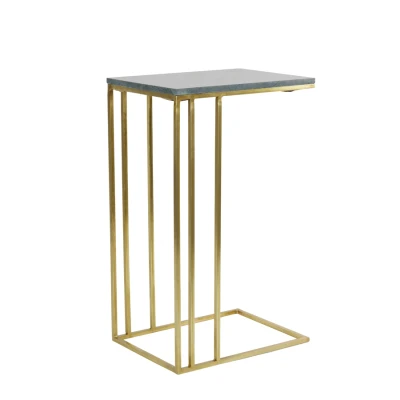 Afbeelding van Light &amp; Living Bijzettafel ROSHAN 41x31x71cm Groen