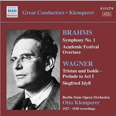 Afbeelding van Berlin State Opera Orchestra, Otto Klemperer Brahms: Symphony No.1/Wagner: Tristan Und Isolde (CD)