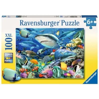 Image de Puzzle Ravensburger Récif des Requins, 100 pièces XXL
