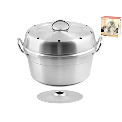 Afbeelding van Home Fornetto aluminium gaskachel cm 28 met deksel keukentop, materiaal, multicolor