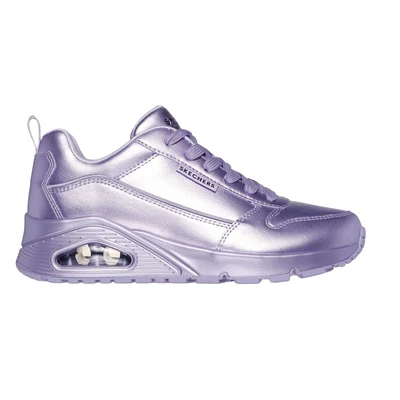 Afbeelding van Skechers UNO Sneakers laag, Dames, Maat: 36, Lavender Hoogwaardig imitatieleer