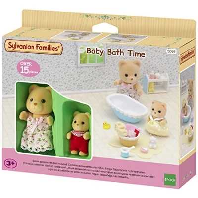 Image de Playset Sylvanian Families 5092 Le bain de bébé ours
