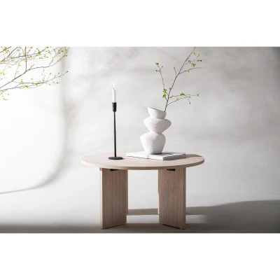 Afbeelding van Elisabetta ronde salontafel ø80 cm whitewash