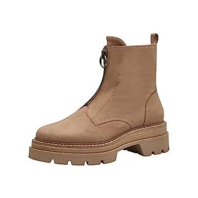 Afbeelding van Tamaris Korte laarzen, Dames, Maat: 36, Camel Leer