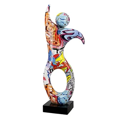 Afbeelding van Gilde beeldje man vrouw street art kunsthars