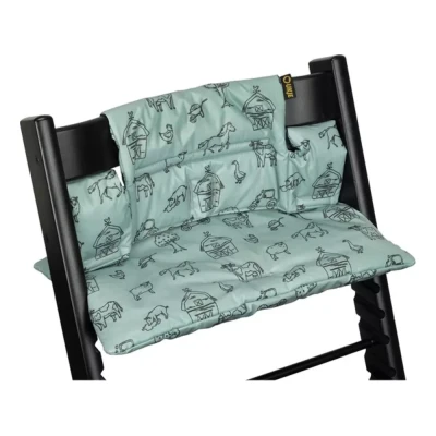 Afbeelding van Stoelverkleiner TrippTrapp Geschikt voor Stokke Tripp Trapp Kussenset Kinderstoel Verkleiner Perfecte Pasvorm Geplastificeerd en Snel Schoon Farm