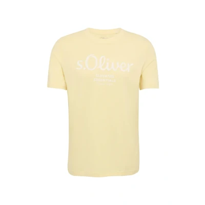 Afbeelding van s.Oliver Kurzarm Tshirt print, Heren, Maat: Medium, Vanille
