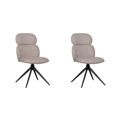 Afbeelding van LABEL51 Eetkamerstoel Finn Naturel Boucle set van 2