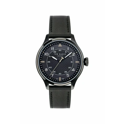 Afbeelding van Ted Baker Fulmaar Quartz Analog Watch Case: 100% Roestvrij Staal Armband: Leer 44 mm BKPFMS404W0