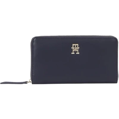 Afbeelding van TOMMY HILFIGER TH LOGOTAPE LRG ZA AW0AW17266 dames portemonnee met ritssluiting, Blauw (Space Blue), bot, OS, Blue)