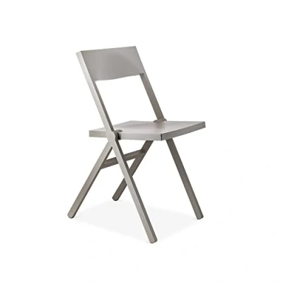 Afbeelding van Alessi Piana ASPN7032 klapstoel, design, van polypropyleen, versterkt met glas, grijs
