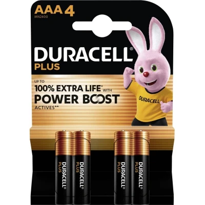 Afbeelding van Duracell Plus Power Boost AAA batterij (potlood) Alkaline 1.5 V 4 stuk(s)