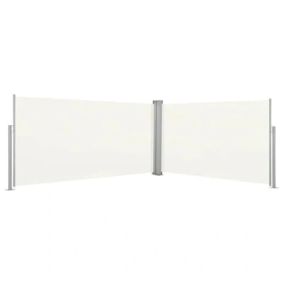 Afbeelding van Windscherm uittrekbaar 160x600 cm crème