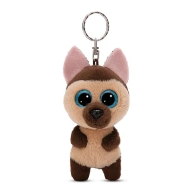 Afbeelding van Sleutelhanger GLUBSCHIS Duitse herdershond Detleff 9 cm bruin