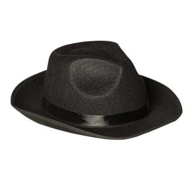 Image de chapeau feutre mafia noir adulte 04000