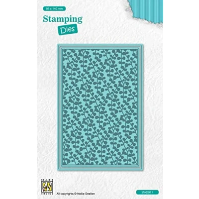 Afbeelding van STAD011 snijmal Nellie Snellen Stamping Die rectangle branches rechthoek takjes stempel &amp; takken
