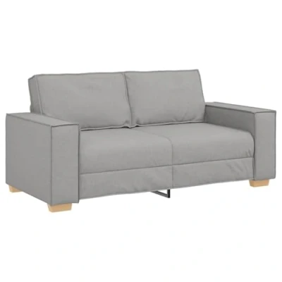 Afbeelding van vidaXL 2 zitsbank Wolk Grijs 140 cm Stof