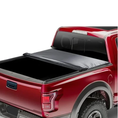 Image de VEVOR Couvercle de tonneau camionnette, housse pour caisse camion enroulable, 2014 2024 Chevy Silverado/GMC Sierra 1500, lit 2004 x 1582 mm/2017 1608 mm, en PVC souple