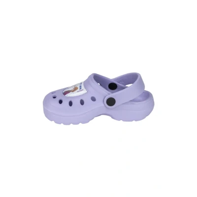 Afbeelding van Frozen klompen Elsa Anna strandklompen clogs strandslippers kinderklompen slippers instappers lila maat 28/29