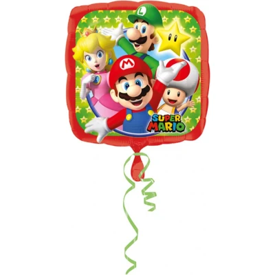 Afbeelding van Helium ballon Super Mario 45 cm Leeg