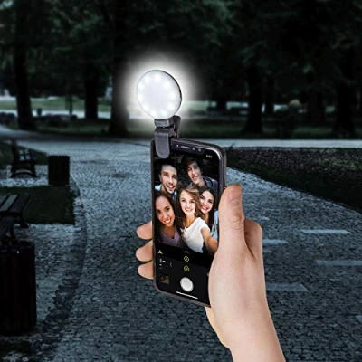 Afbeelding van Selfie Flitslicht Clicklight, Zwart Celly