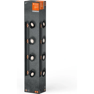 Afbeelding van LEDVANCE DECOR SPOT PLUTO, 19,2W, 1.250lm, zwart, spot, verstelbare koppen, veelzijdig gebruik, interieurspot, warm witte lichtkleur, hoogwaardige optiek, eenvoudige installatie