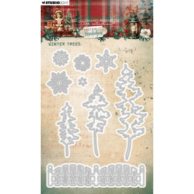 Afbeelding van Winter trees Festive Nostalgia nr.905