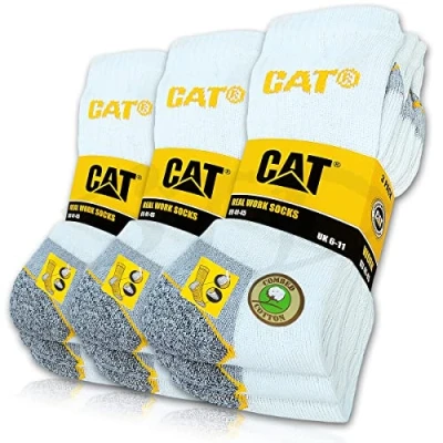 Afbeelding van CAT® Real Work Socks Werksokken, 9 paar, voor dames en heren, maat 35 50
