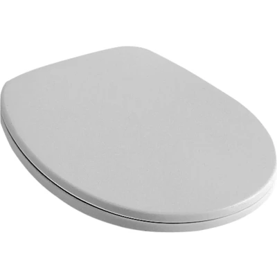 Afbeelding van Villeroy &amp; Boch O.novo toiletzitting met deksel wit rvs