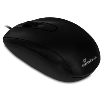 Afbeelding van MediaRange Optische 3 button muis USB zwart