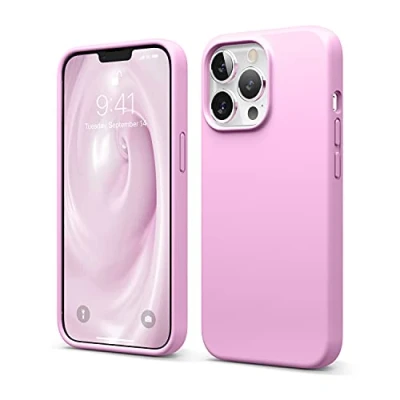 Afbeelding van elago Hoesje van vloeibare siliconen compatibel met iPhone 13 Pro (6,1 inch) beschermhoes gemaakt premium volledige bescherming, schokbestendig, 3 structuren, zachte microvezel