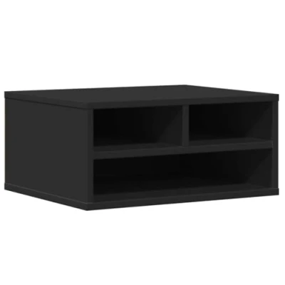 Afbeelding van Printerkastje 49x40x22,5 cm bewerkt hout zwart