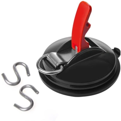 Afbeelding van Pro Plus Zuignapbevestiging met Ring + 2 x S Haken Ø 11.5 cm Maximaal 10 kilo