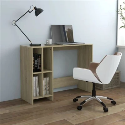 Afbeelding van Bureau 102,5x35x75 cm spaanplaat sonoma eikenkleurig