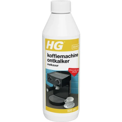 Afbeelding van HG koffiemachine ontkalker 500 ml (Melkzuur, Voor espresso en padkoffiemachines)