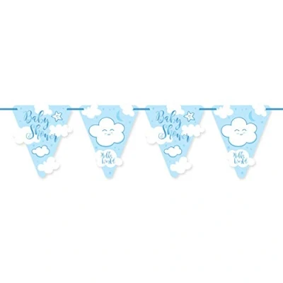 Afbeelding van Folat Vlaggenlijn Baby Shower Blauw (6 meter)