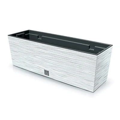 Afbeelding van Prosperplast Bloembak Balkonbak Furu Case 60x18x19cm WIT