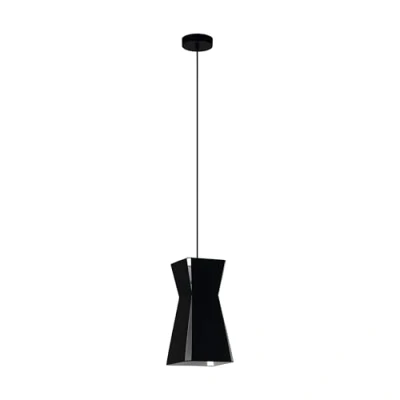 Afbeelding van EGLO Valecrosia Hanglamp E27 18 cm Zwart/Wit