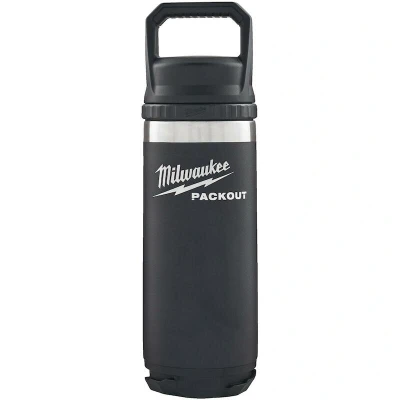 Image de MILWAUKEE 4932493992 Bouteille PACKOUT avec couvercle, noir 532 ml