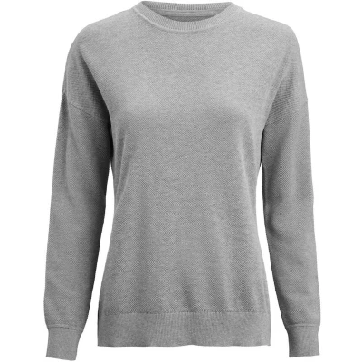 Afbeelding van James Harvest Ashland Casual Gebreide Sweater Dames 2122512 Grey Melange