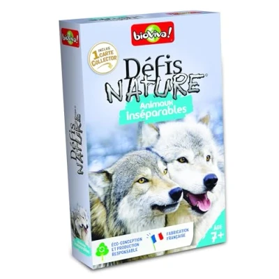 Image de Jeu de cartes Bioviva Défis Nature Animaux Inséparables