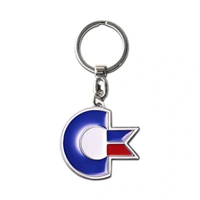 Afbeelding van Sleutelhanger Commodore Logo C64 Geek kleurrijk origineel design Meerkleurig, Eén maat, Taille unique