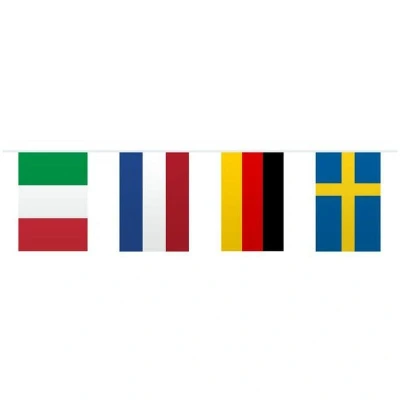 Image de Ligne de drapeau Europe Plastique Square