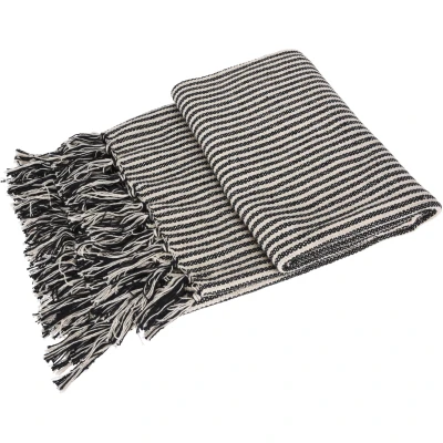 Afbeelding van Plaid 130x170 cm Zwart/Wit