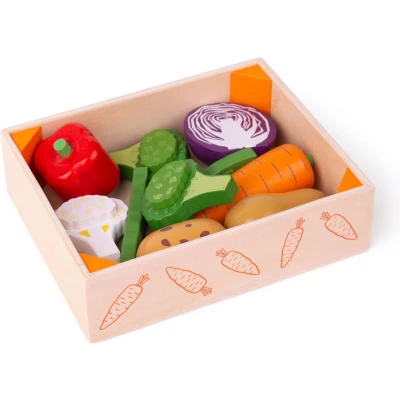 Afbeelding van Bigjigs GEMÜSE Kiste Miniaturen voor kinderen, Maat: One Size, Multi coloured