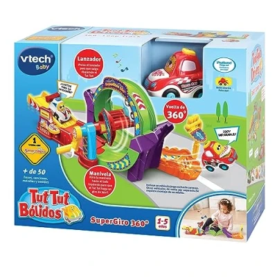 Afbeelding van VTech TTB Supergiro 360 looping toet auto&#039;s (3480 534922), kleur/model gesorteerd